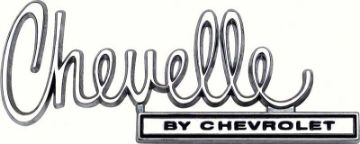 Show details for 1970 "Chevelle By Chevrolet" Trunk Emblem  Picture of 1970 "Chevelle By Chevrolet" Trunk Emblem