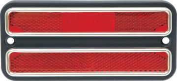 Show details for 1968-72 GM Truck Rear Side Marker Lamp With Chrome Red  Picture of 1968-72 GM Truck Rear Side Marker Lamp With Chrome Red