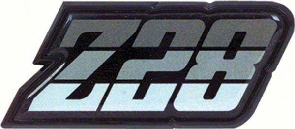 Picture of 1980-81 Camaro "Z28" Silver Fuel Door Emblem 