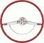 Show details for 1965-66 Impala Red Steering Wheel With Horn Ring  Picture of 1965-66 Impala Red Steering Wheel With Horn Ring