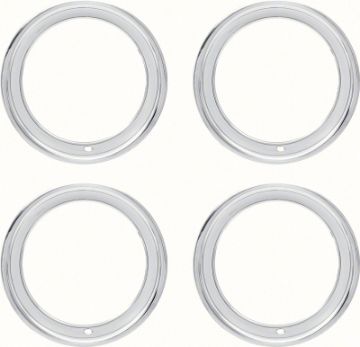 Show details for 15" Stainless Steel 3" Deep Rally Wheeltrim Ring Set  Picture of 15" Stainless Steel 3" Deep Rally Wheeltrim Ring Set