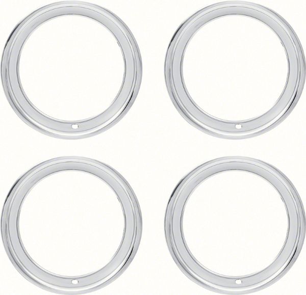 Picture of 15" Stainless Steel 3" Deep Rally Wheeltrim Ring Set 