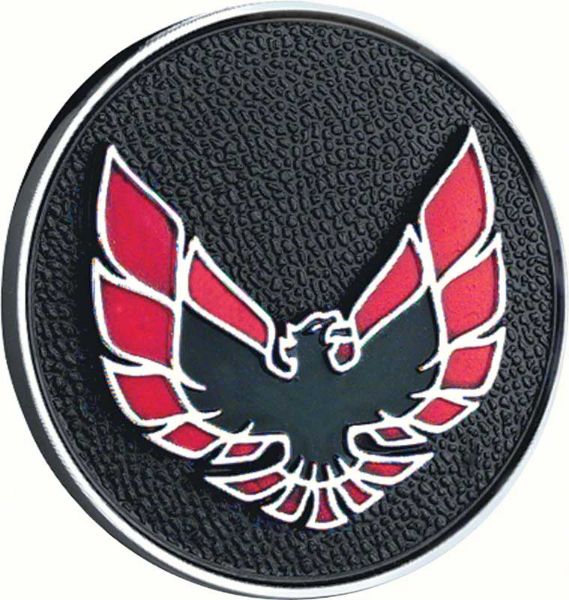 Picture of 70-81 Firebird Window Handle Emblem Black/Red 
