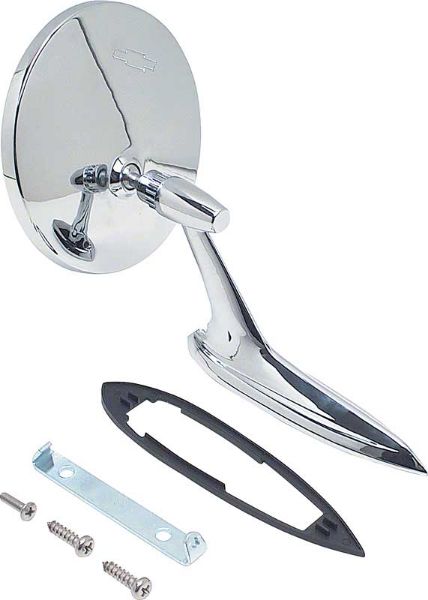 Picture of 1963-64 Impala / Full Size, Chevy II / NovaOuter Door Mirror With Bow Tie Logo 