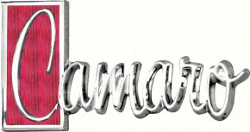 Show details for 1971-73 "Camaro" Rear Trunk Emblem  Picture of 1971-73 "Camaro" Rear Trunk Emblem