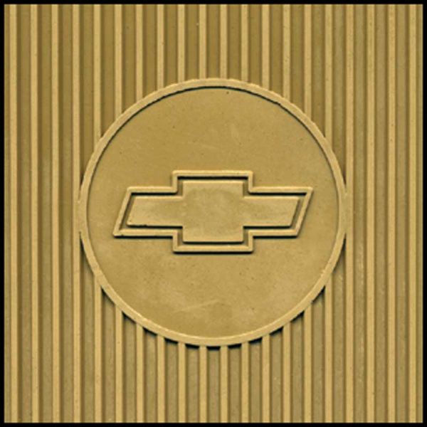 Picture of 1967-69 Camaro, 68-74 Nova4 Piece Gold Rubber Bow Tie Floor Mat Set 