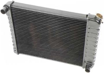 Show details for 1968-71 Small Block Radiator M/T W Or Wo/AC 3 Row (17" X 20 3/4" X 2" Core) (Copper/Brass)  Picture of 1968-71 Small Block Radiator M/T W Or Wo/AC 3 Row (17" X 20 3/4" X 2" Core) (Copper/Brass)