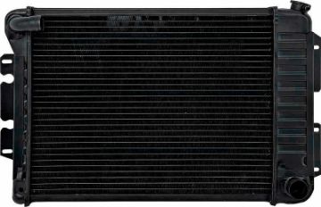 Show details for 69 Camaro Copo M/T Curved Inlet - Radiator 4 Row (Copper/Brass) - 17" x 23"  Picture of 69 Camaro Copo M/T Curved Inlet - Radiator 4 Row (Copper/Brass) - 17" x 23"