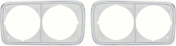 Picture of 1969-1972 GMC Truck Headlamp Bezels - Pair 