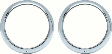 Show details for 1947-55 1St Series Pickup Headlight Bezels  Picture of 1947-55 1St Series Pickup Headlight Bezels