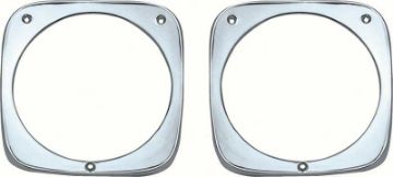 Show details for 1964-66 Chevrolet Truck Headlamp Bezels  Picture of 1964-66 Chevrolet Truck Headlamp Bezels