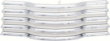 Show details for 1947-53 Chevrolet Truck Grill - Chrome With White Brackets  Picture of 1947-53 Chevrolet Truck Grill - Chrome With White Brackets