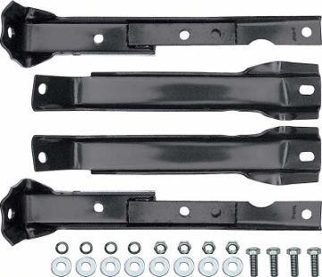 Show details for 1967-72 GM Pickup 4 Wheel Drive Shortbed With Leaf Springs Rear Bumper Bracket Set  Picture of 1967-72 GM Pickup 4 Wheel Drive Shortbed With Leaf Springs Rear Bumper Bracket Set