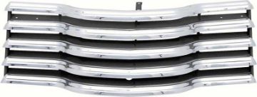 Show details for 1947-53 Chevrolet Pickup Grill-Chrome With Black Brackets  Picture of 1947-53 Chevrolet Pickup Grill-Chrome With Black Brackets