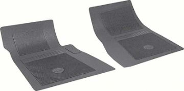 Show details for Chevrolet 2 Piece Black Front Floor Mat Set With Bow Tie  Picture of Chevrolet 2 Piece Black Front Floor Mat Set With Bow Tie