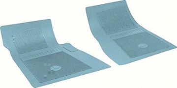 Show details for Chevrolet 2 Piece Light Blue Front Floor Mat Set With Bow Tie  Picture of Chevrolet 2 Piece Light Blue Front Floor Mat Set With Bow Tie