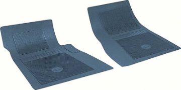 Show details for Chevrolet 2 Piece Dark Blue Front Floor Mat Set With Bow Tie  Picture of Chevrolet 2 Piece Dark Blue Front Floor Mat Set With Bow Tie