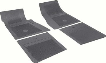 Show details for Chevrolet 4 Piece Black Floor Mat Set With Bow Tie  Picture of Chevrolet 4 Piece Black Floor Mat Set With Bow Tie