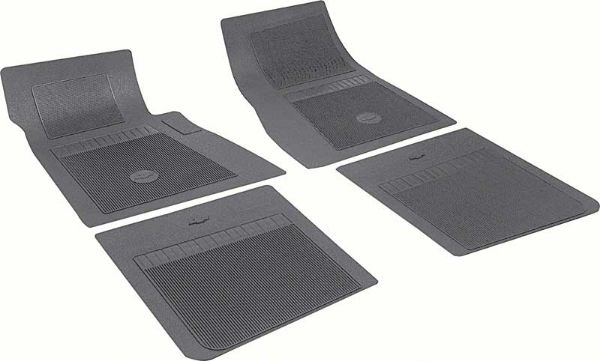 Picture of Chevrolet 4 Piece Black Floor Mat Set With Bow Tie 