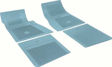 Show details for Chevrolet 4 Piece Light Blue Floor Mat Set With Bow Tie  Picture of Chevrolet 4 Piece Light Blue Floor Mat Set With Bow Tie
