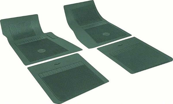 Picture of Chevrolet 4 Piece Dark Green Floor Mat Set With Bow Tie 