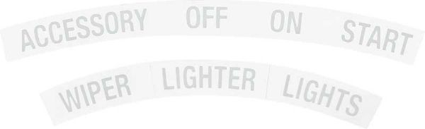 Picture of 1967Camaro / Firebird 4 Piece Dash Bezel Sticker Set 