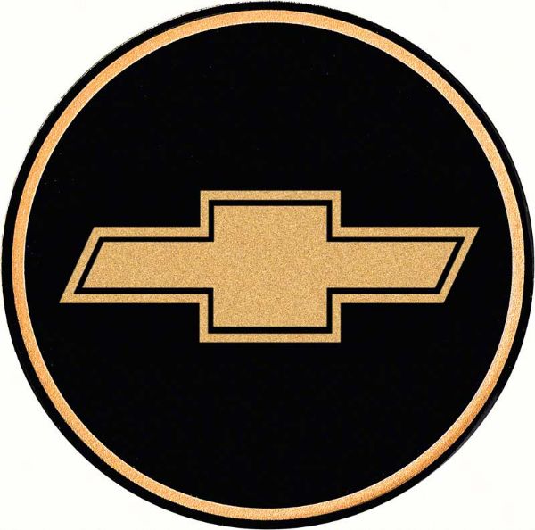 Picture of GTA Style Wheel Center Cap Emblem Gold/Black - 2-1/8" diameter 