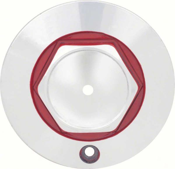 Picture of Center Cap W/ Red accents For R15 5-Spoke Aluminum Wheel 