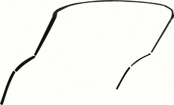 Picture of 1967-69 Camaro / Firebird Convertible 5 Piece Roof Rail Weatherstrip Set 
