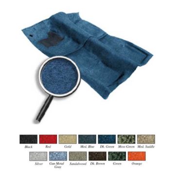 Show details for 1970-73 F-Body 4 Speed Black Molded Loop Carpet Set With Tail  Picture of 1970-73 F-Body 4 Speed Black Molded Loop Carpet Set With Tail