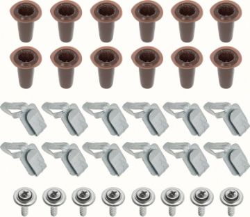 Show details for 1967-69 Camaro Firebird Door Panel Fastener Set 32 Piece  Picture of 1967-69 Camaro Firebird Door Panel Fastener Set 32 Piece