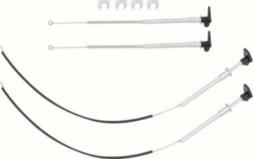 Show details for 1969 Camaro / Firebird Without AC Kick Panel Cable Set  Picture of 1969 Camaro / Firebird Without AC Kick Panel Cable Set