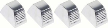 Show details for 1965-81 Chrome Temperature Heater Control Knob Set  Picture of 1965-81 Chrome Temperature Heater Control Knob Set