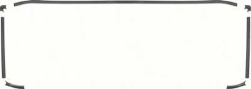 Show details for 1966-67 Chevy II / Nova 2 Door Hardtop Rear Interior Window Molding (7 Piece)  Picture of 1966-67 Chevy II / Nova 2 Door Hardtop Rear Interior Window Molding (7 Piece)