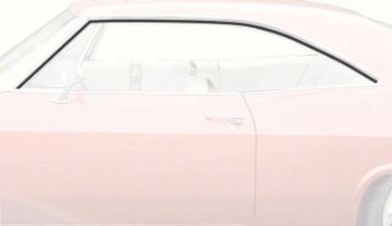 Show details for 1965-66 Impala / Full-Size 2 Door Hardtop Roof Rail Weatherstrips  Picture of 1965-66 Impala / Full-Size 2 Door Hardtop Roof Rail Weatherstrips