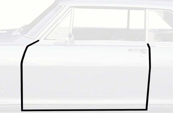 Picture of 1962-67 Chevy II / Nova 2 Door Hardtop And Convertible Frame Weatherstrip 