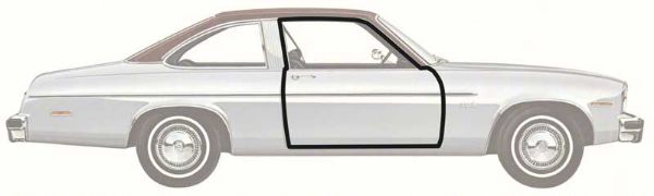 Picture of 1973-79 Nova 2 Door Coupe Door Frame Weatherstrips 