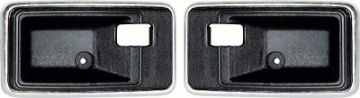 Show details for 1977-81 Camaro / Firebird Black Door Handle Escutcheon  Picture of 1977-81 Camaro / Firebird Black Door Handle Escutcheon