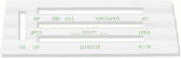 Show details for 1967 F-Body Heater Control Lens With AC  Picture of 1967 F-Body Heater Control Lens With AC
