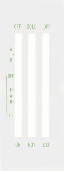 Picture of 1969-74 Heater Contol Lens Without AC 