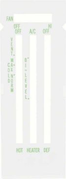 Show details for 1969-74 Heater Contol Lens With AC  Picture of 1969-74 Heater Contol Lens With AC