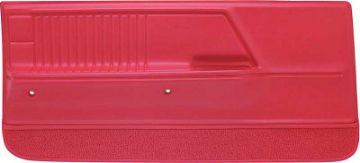 Show details for 1967 Camaro / Firebird Red Deluxe Molded Front Door Panels  Picture of 1967 Camaro / Firebird Red Deluxe Molded Front Door Panels