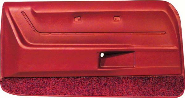Picture of 1968-69 Camaro Coupe / Convertible Red Deluxe Door Panels with Red Carpet 