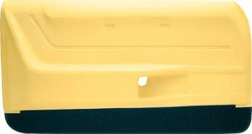 Show details for 1968-69 Camaro Coupe / Convertible Daytona Yellow Deluxe Door Panels with Black Carpet  Picture of 1968-69 Camaro Coupe / Convertible Daytona Yellow Deluxe Door Panels with Black Carpet