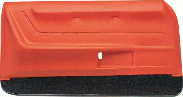 Picture of 1969 Camaro Coupe / Convertible Hugger Orange Deluxe Door Panels with Black Carpet 