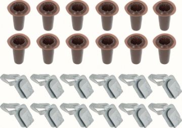 Show details for 1958-81 GM Door Panel Plugs Clips 24 Pc Set  Picture of 1958-81 GM Door Panel Plugs Clips 24 Pc Set