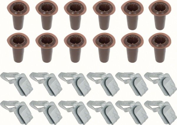 Picture of 1958-81 GM Door Panel Plugs Clips 24 Pc Set 