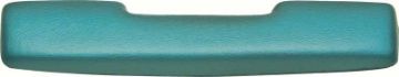 Show details for 1965-67 Turquoise / Aqua Urethane Front Arm Rest Pad  Picture of 1965-67 Turquoise / Aqua Urethane Front Arm Rest Pad