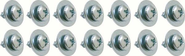 Picture of 1967-69 Camaro / Firebird Convertible 14 Piece Rain Gutter Mounting Screw Set 