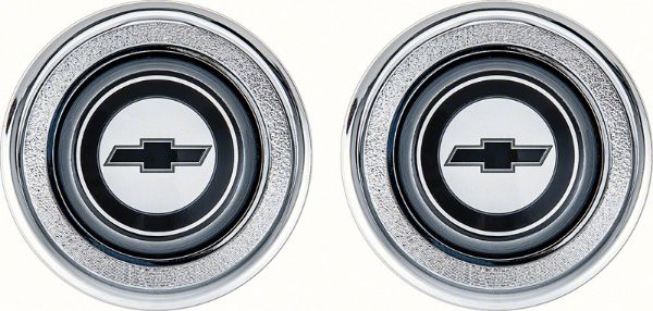 Picture of 1974-81 Camaro Black Bow Tie Interior Door Panel Emblems 